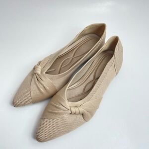 NWT Pointed Toe Ballet Flats - Nude - Size 7